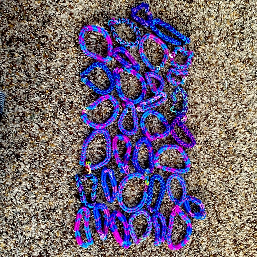 Rubber band bracelet hand made